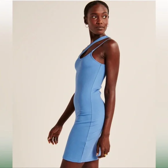 NWT Abercrombie One Shoulder Mini Dress - TALL - Picture 3 of 7